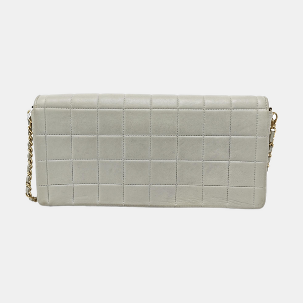 CHOCOLATE BAR Quilted Lambskin Gray