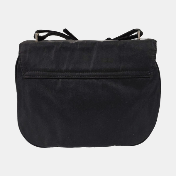 Nylon Shoulder Bag Black