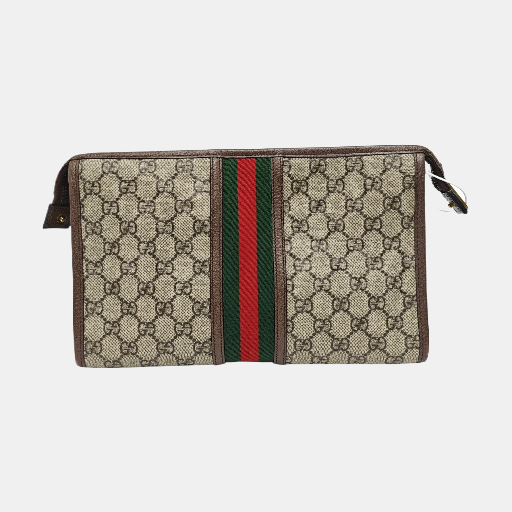 Ophidia Small Monogram Coated Canvas Beige