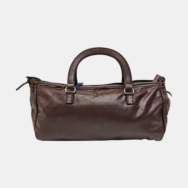 Calfskin Top Handle Bag Brown