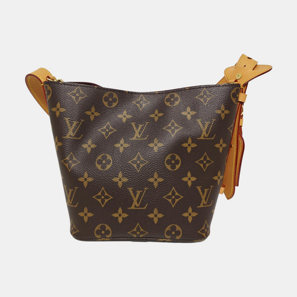 ALL IN BB Monogram Coated Canvas Brown