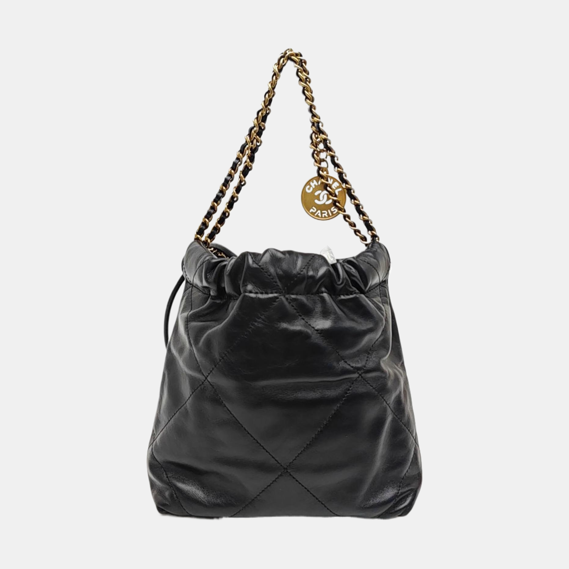 CHANEL 22 Mini Quilted Calfskin Black