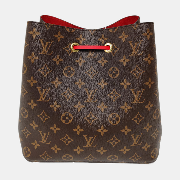 NÉONOÉ MM Monogram Coated Canvas Brown