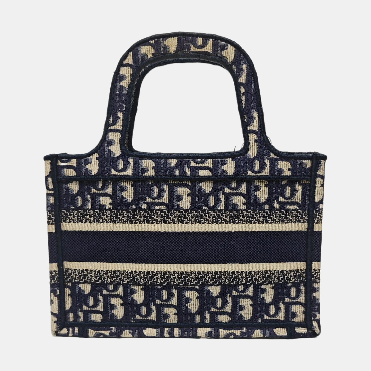 Book Tote Mini Canvas Blue