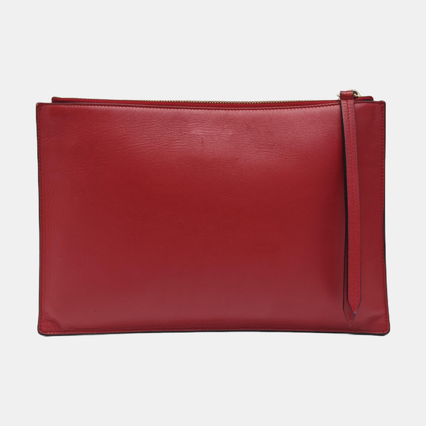 Monogram Coated Canvas Clutch Black
