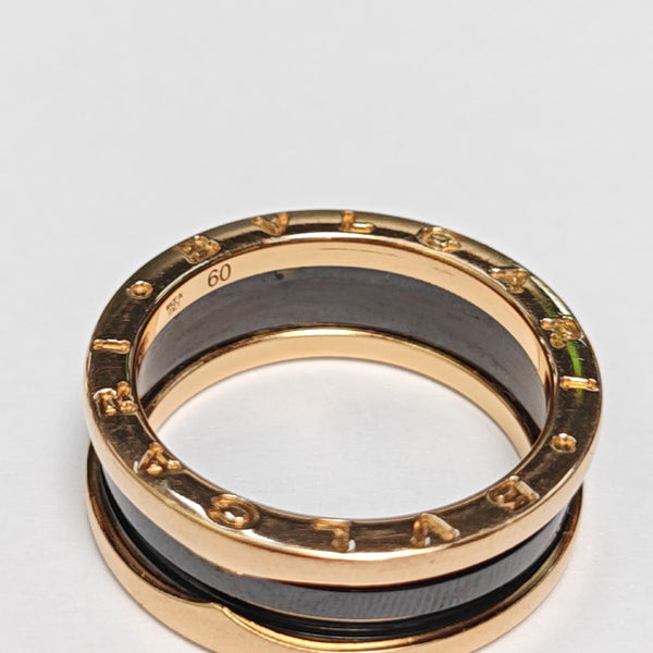 B.ZERO1 18k Rose Gold Ring EU 60