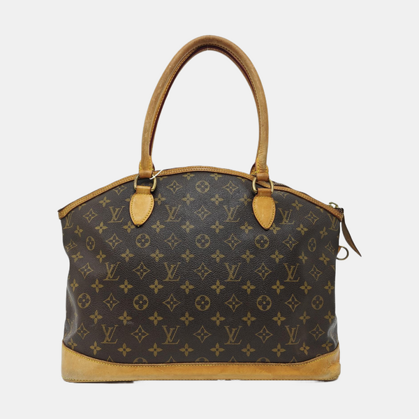 LOCKIT GM Monogram Coated Canvas Brown