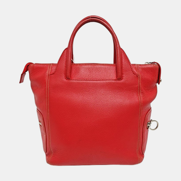 Calfskin Tote Bag Red