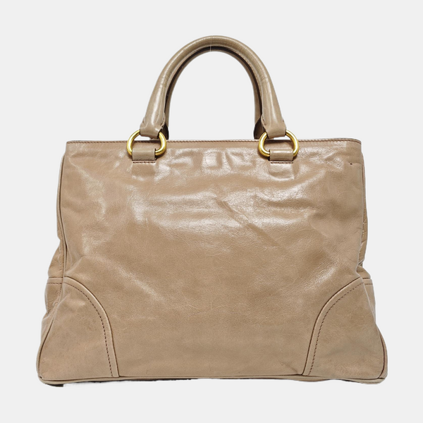 Calfskin Tote Bag Brown