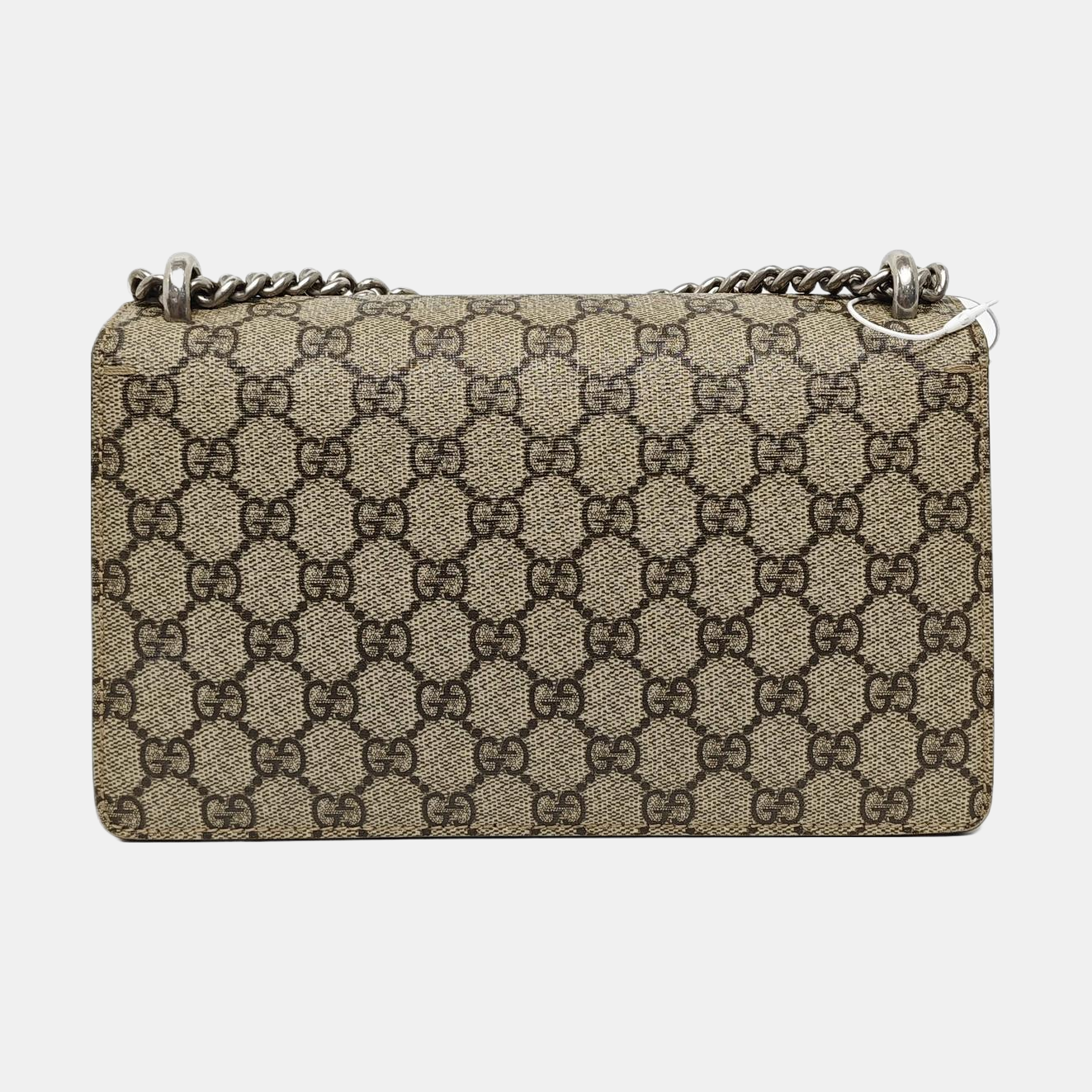 Dionysus Small Monogram Coated Canvas Beige