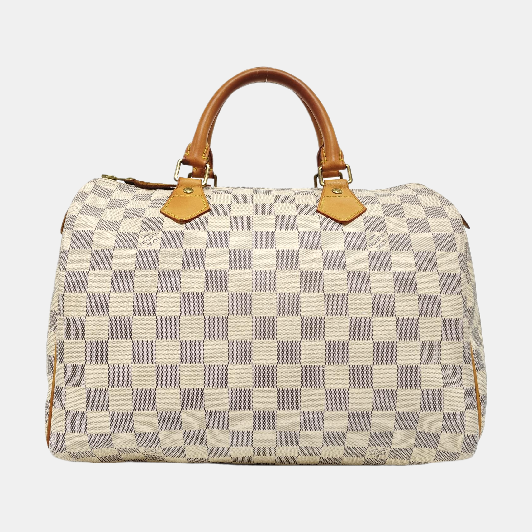 SPEEDY 30 Damier Azur Coated Canvas White