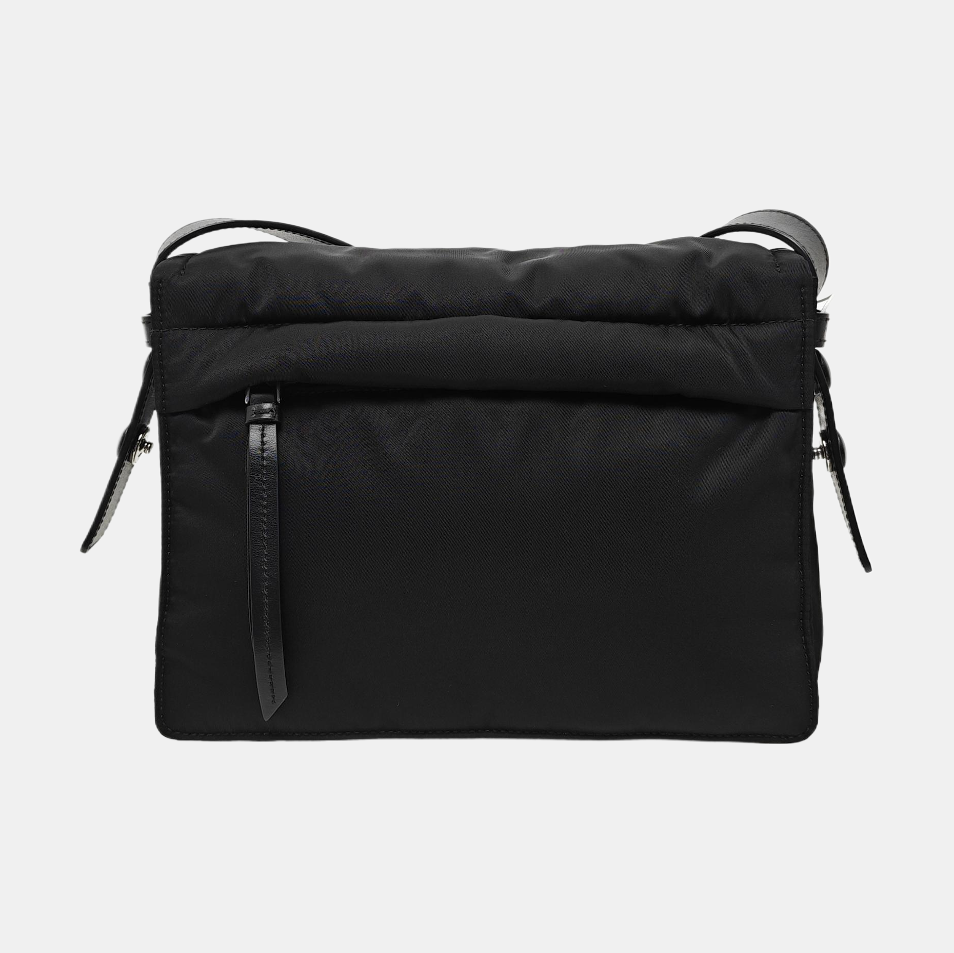 Nylon Crossbody Bag Black