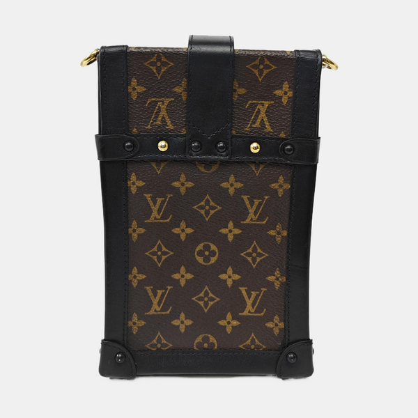 TRUNK Monogram Coated Canvas Brown