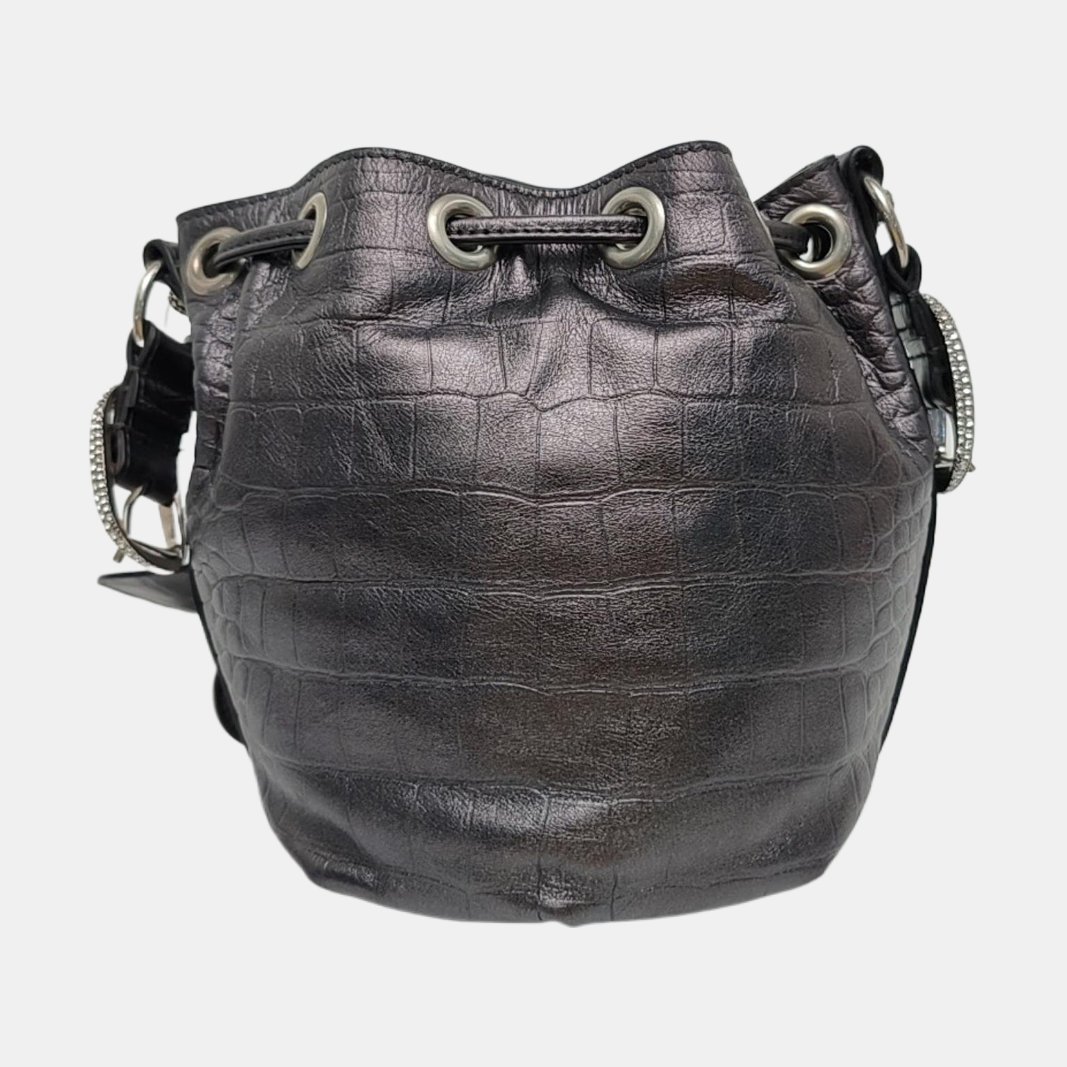 Le Cagole Mini Calfskin Gray