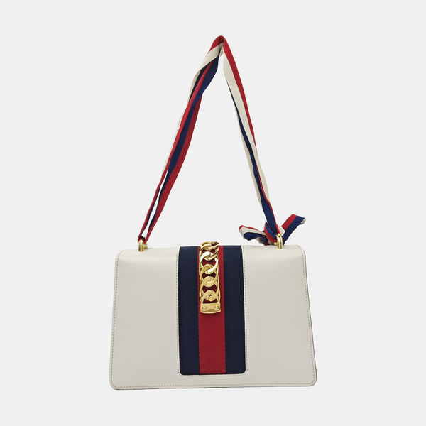 Sylvie Small Calfskin White