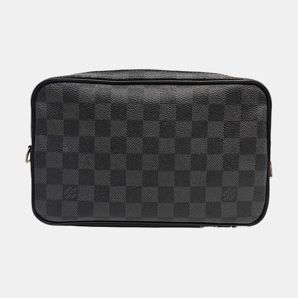 ALPHA Damier Graphite Coated Canvas Gray