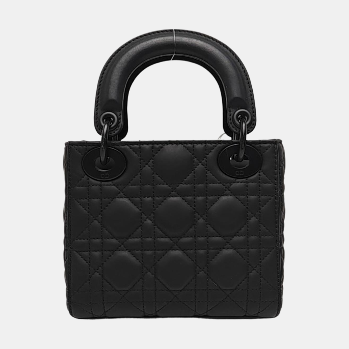 Lady Dior Mini Cannage Calfskin Black