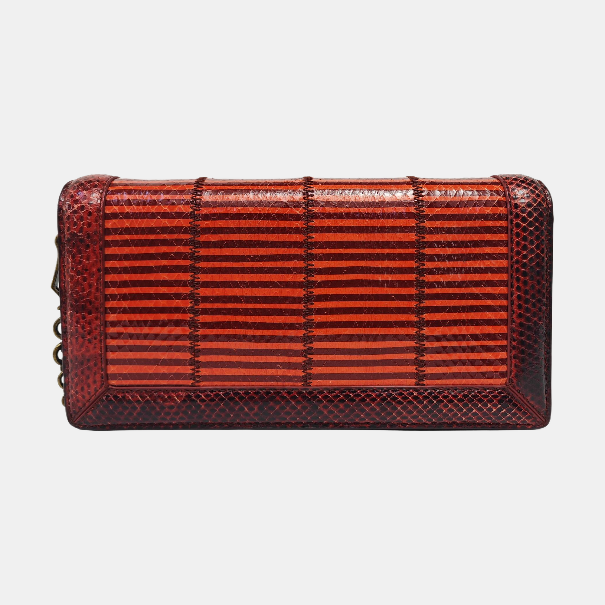 Python Shoulder Bag Red