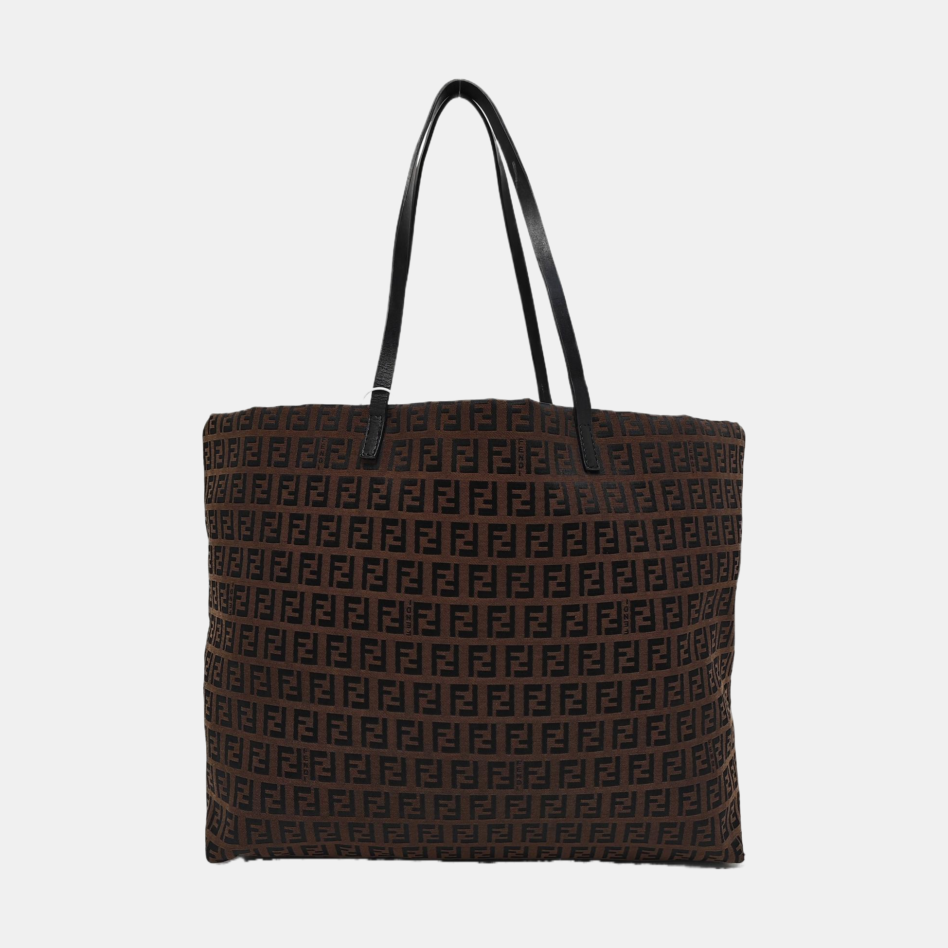 Canvas Top Handle Bag Brown