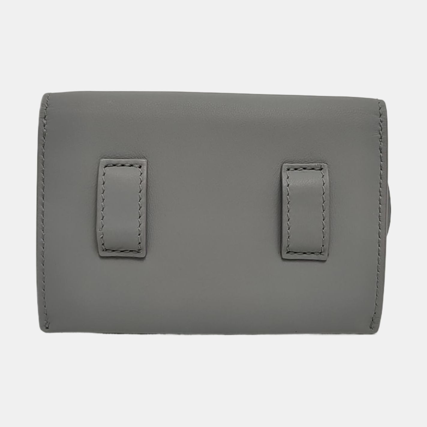 Authenticated pre-owned  Saddle Calfskin Grey - Shoulder Bag at Looply
