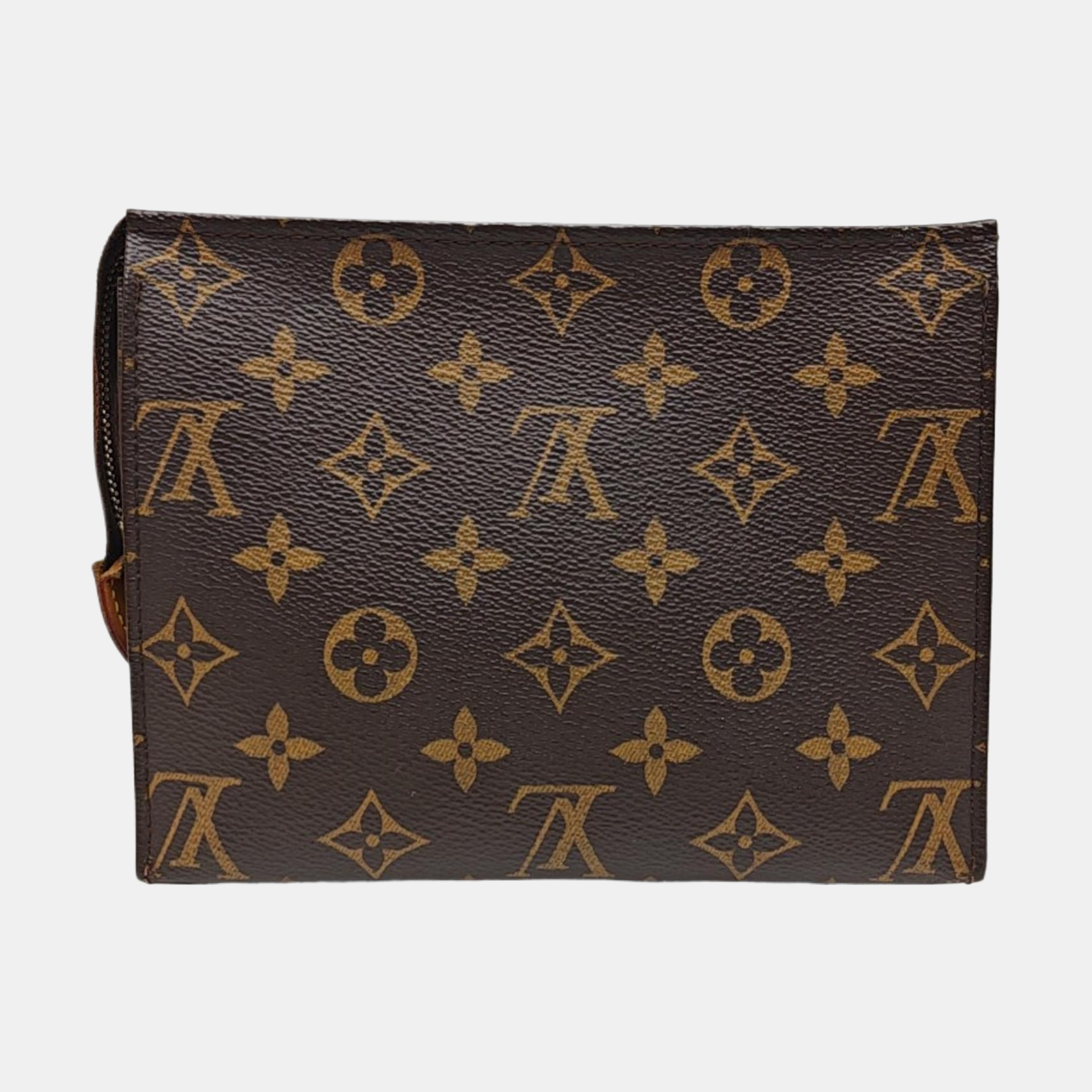 TOILET POCKET 19 Monogram Coated Canvas Brown