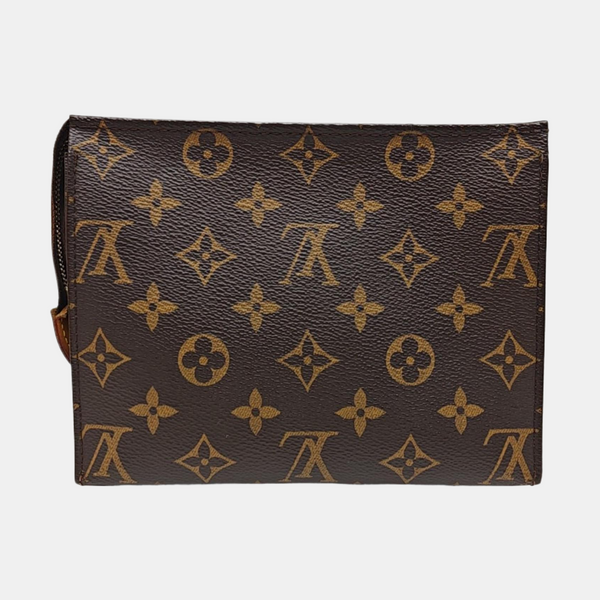 TOILET POCKET 19 Monogram Coated Canvas Brown