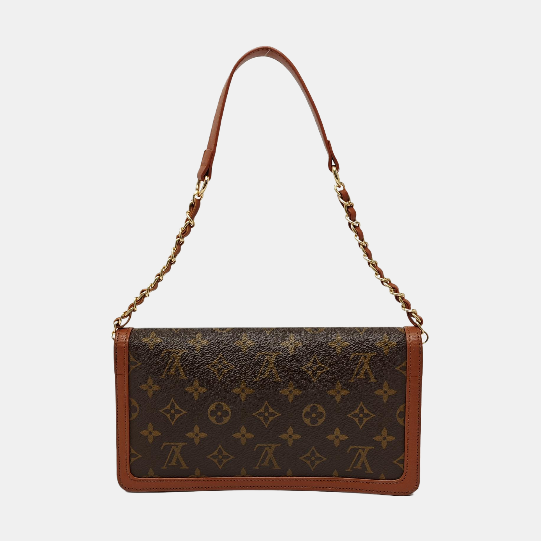 DAME Monogram Coated Canvas Brown