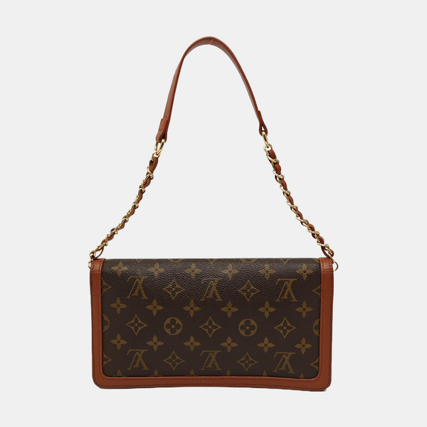 DAME Monogram Coated Canvas Brown