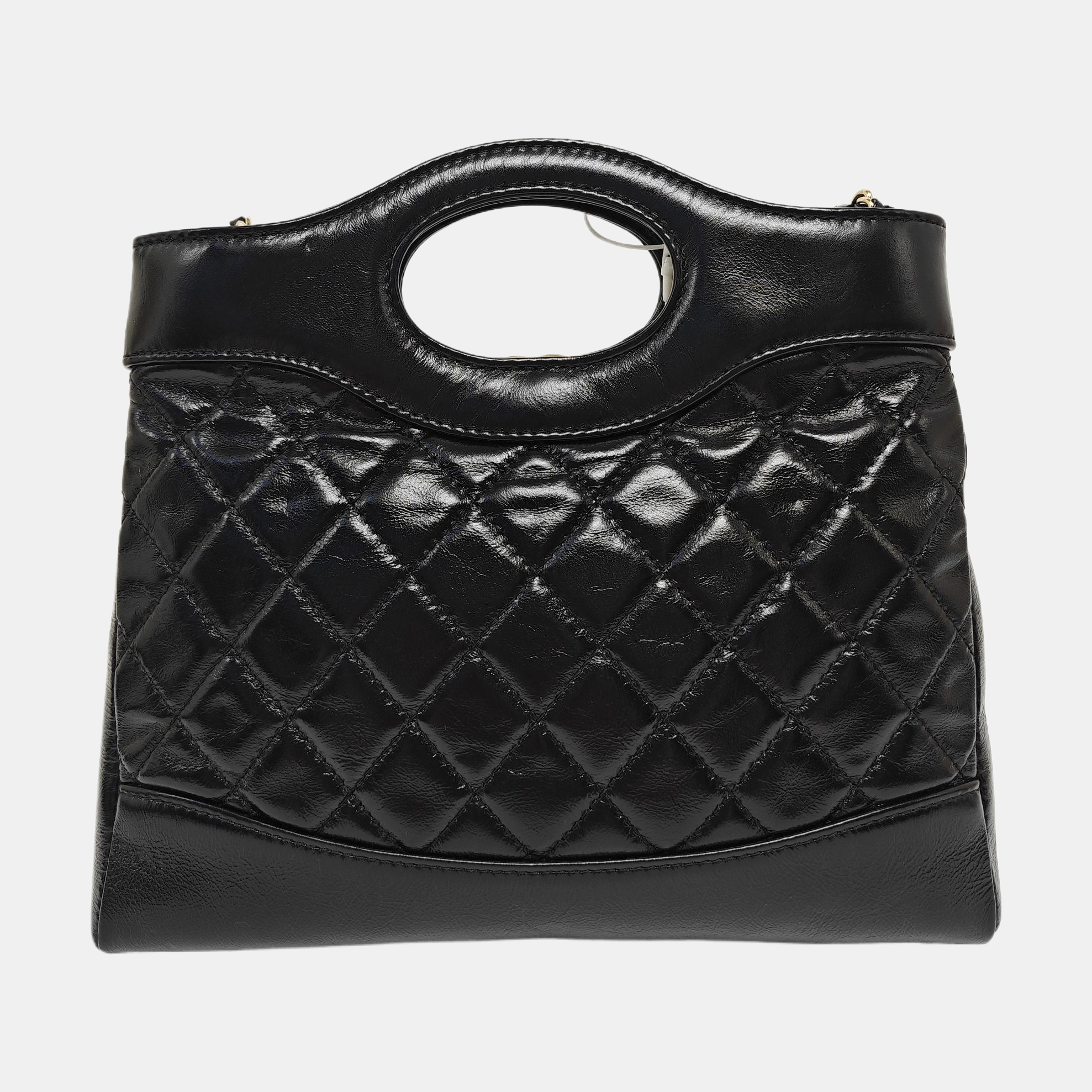 CHANEL 31 Mini Quilted Calfskin Black
