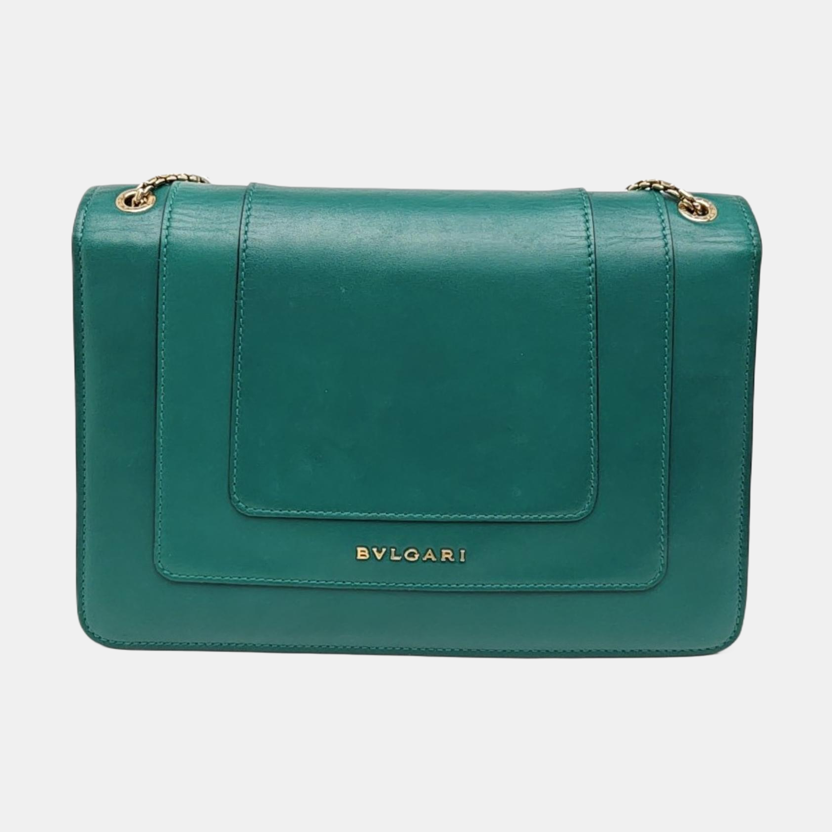 SERPENTI FOREVER Medium Calfskin Green