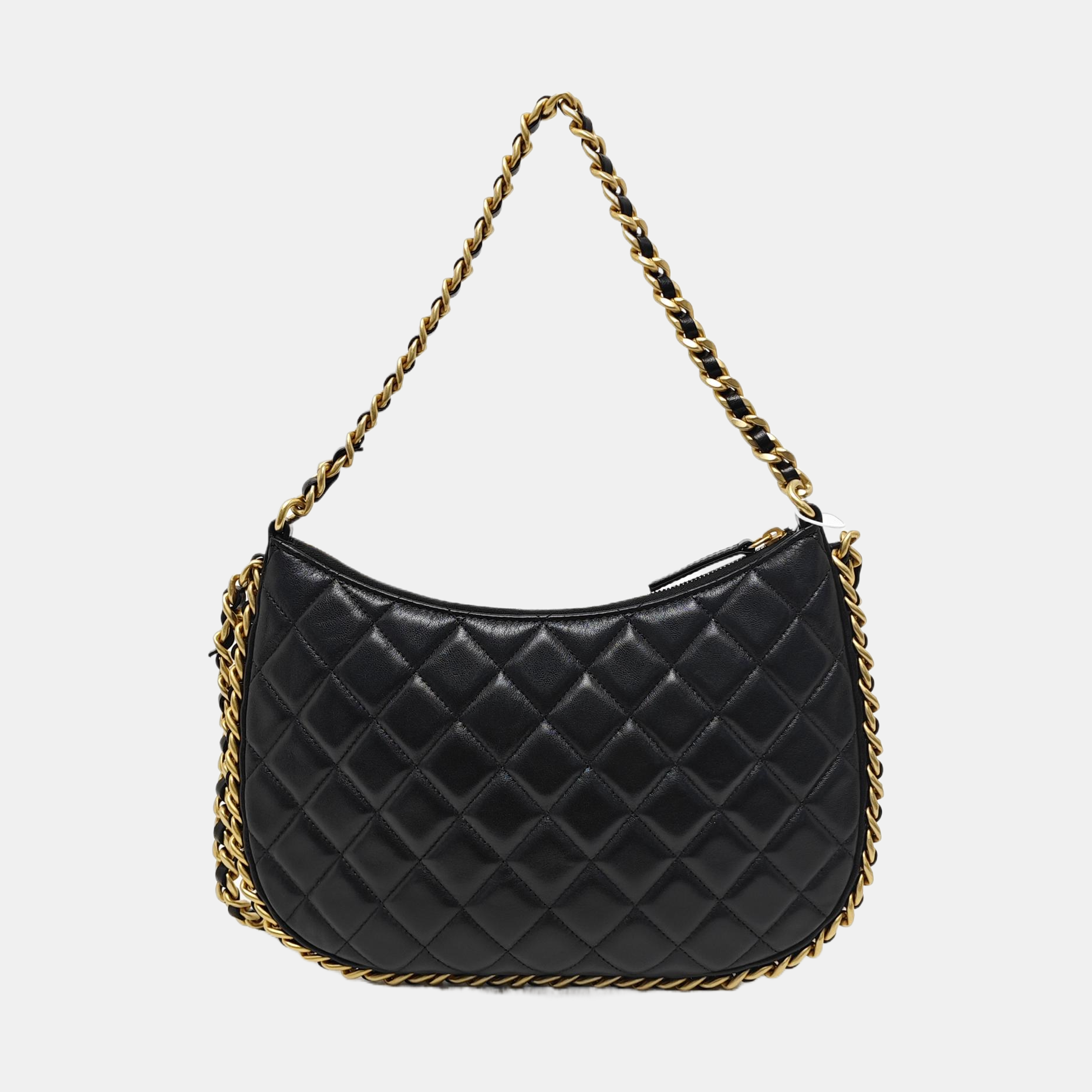 HOBO Large Quilted Lambskin Black