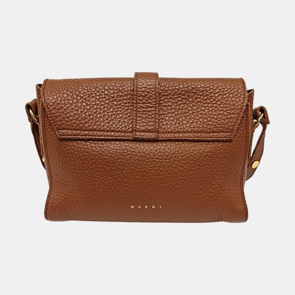 Calfskin Shoulder Bag Brown