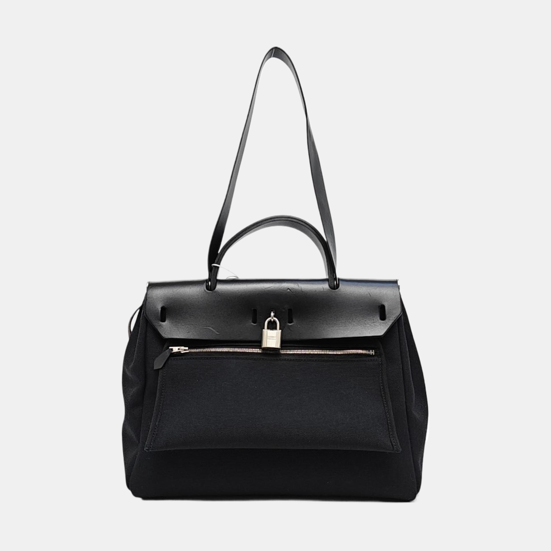 Authenticated pre-owned  Herbag 31 Canvas Black - Shoulder Bag at Looply