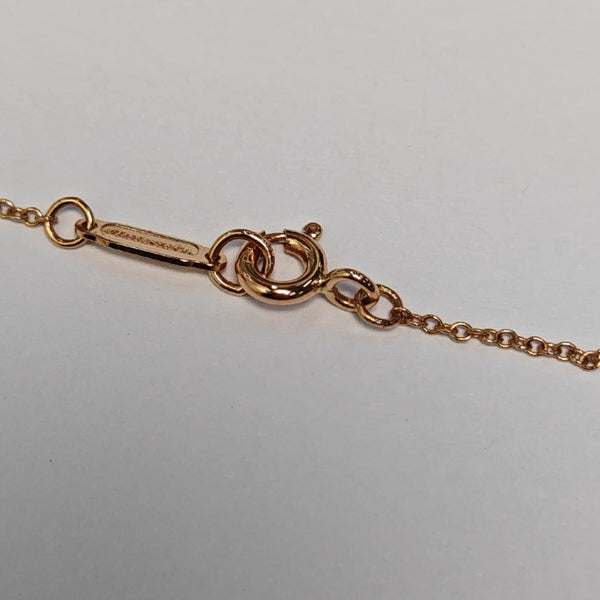 Tiffany Bow 18k Gold Rose Gold Necklace