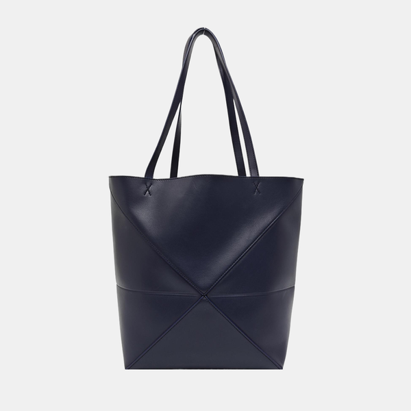Puzzle Fold Extra Large Quilted Calfskin Blue