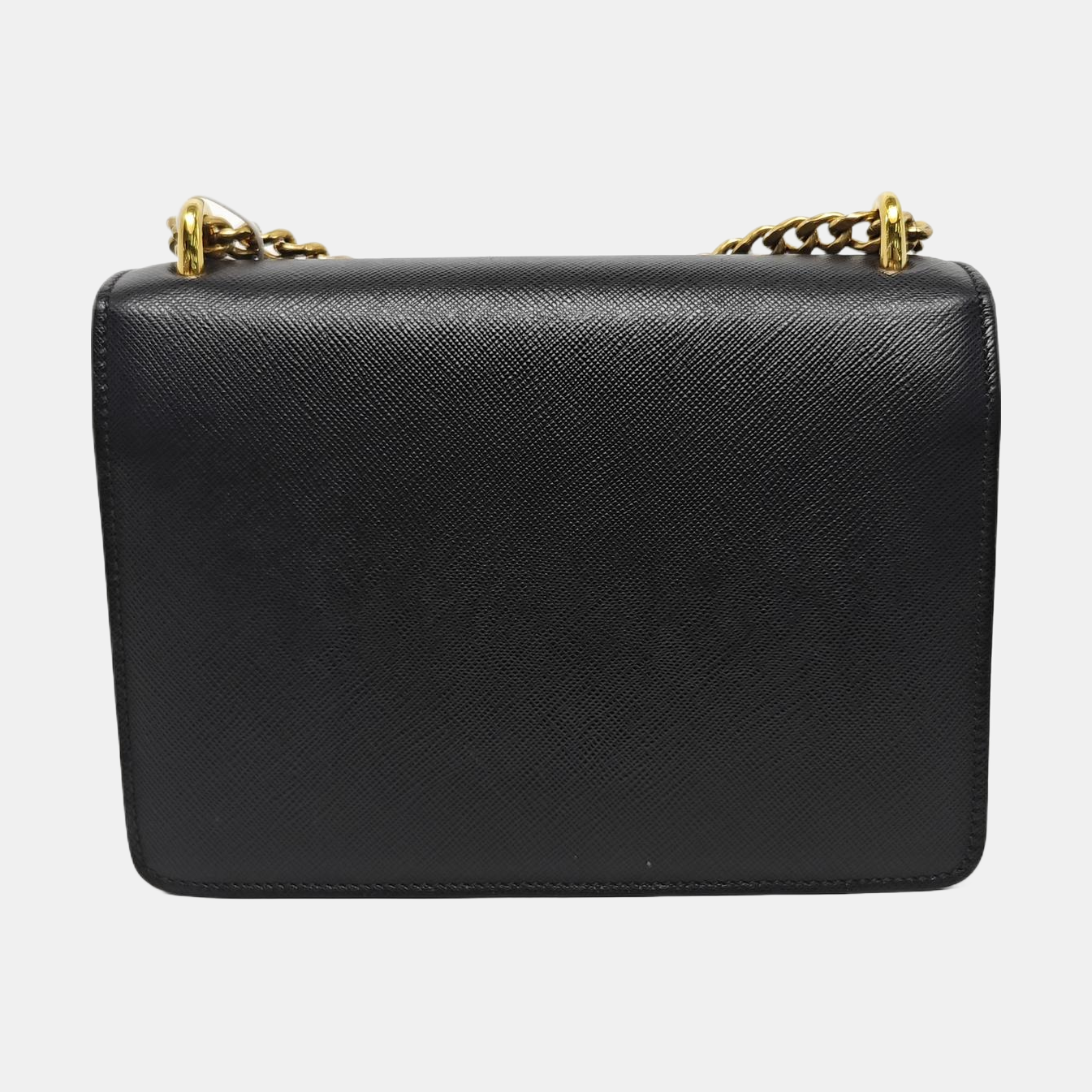 Saffiano Calfskin Shoulder Bag Black