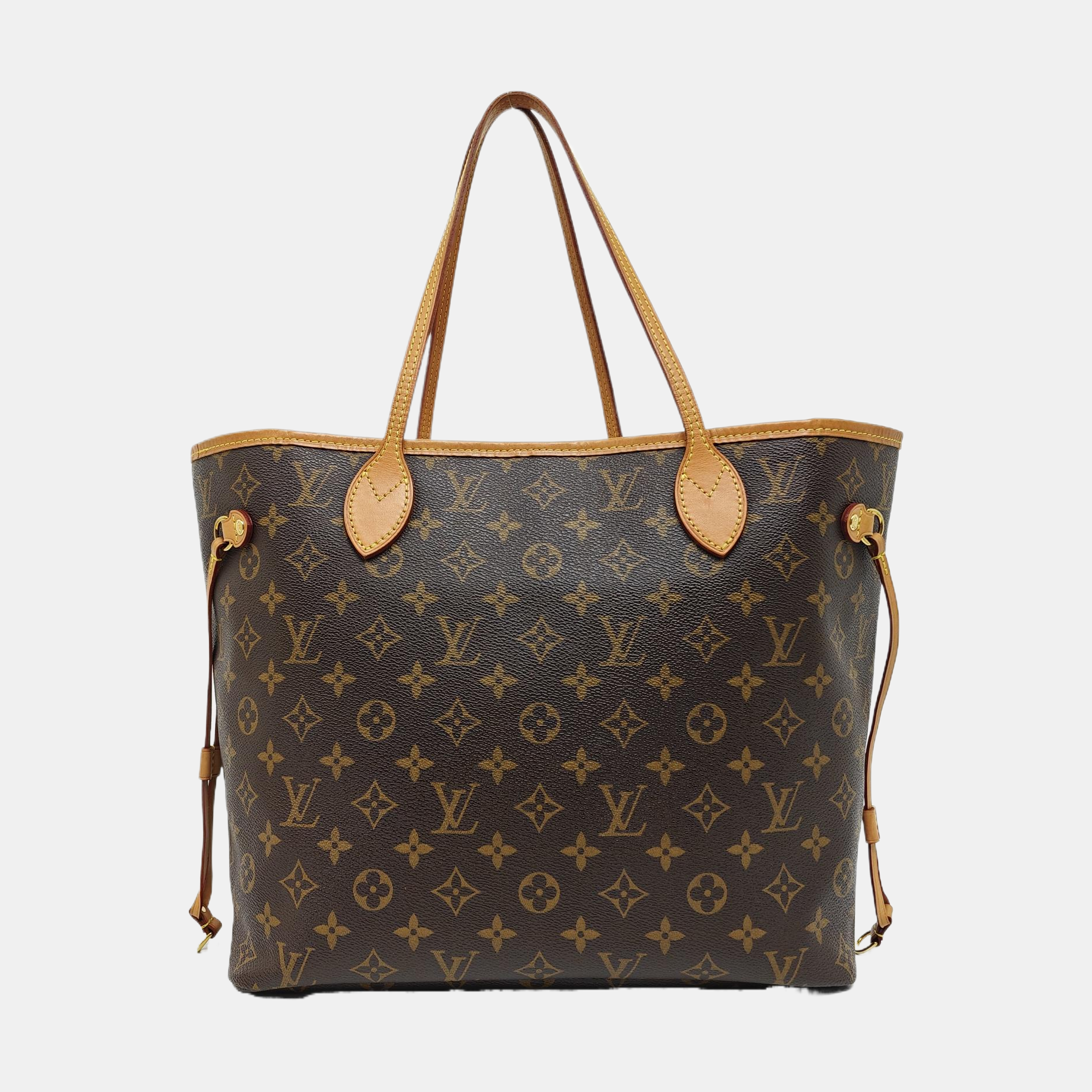 NEVERFULL MM Monogram Coated Canvas Brown