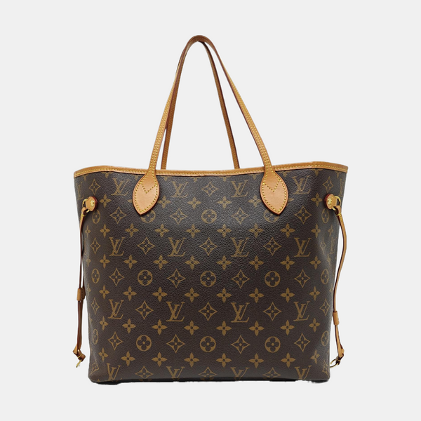NEVERFULL MM Monogram Coated Canvas Brown