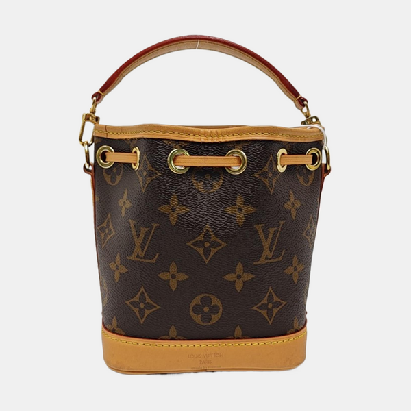 NOÉ Nano Monogram Coated Canvas Brown
