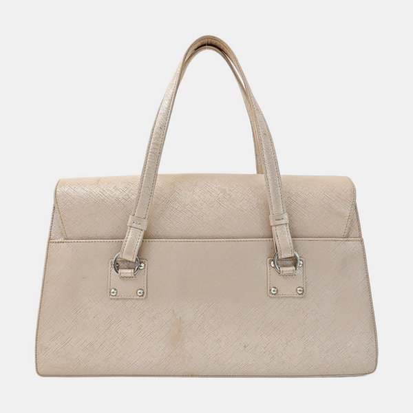 Calfskin Top Handle Bag Pink