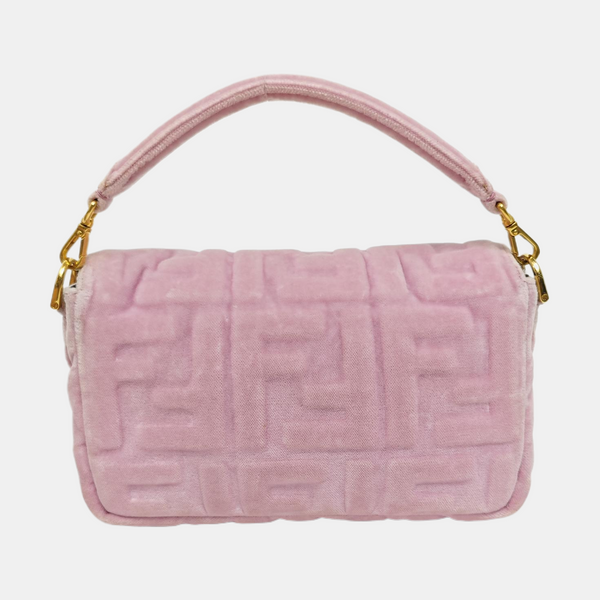 Authenticated pre-owned  Baguette Mini Fabric Pink - Shoulder Bag at Looply
