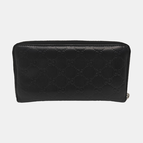 Signature Monogram Calfskin Black Wallet