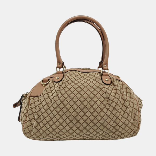 Sukey Quilted Canvas Beige