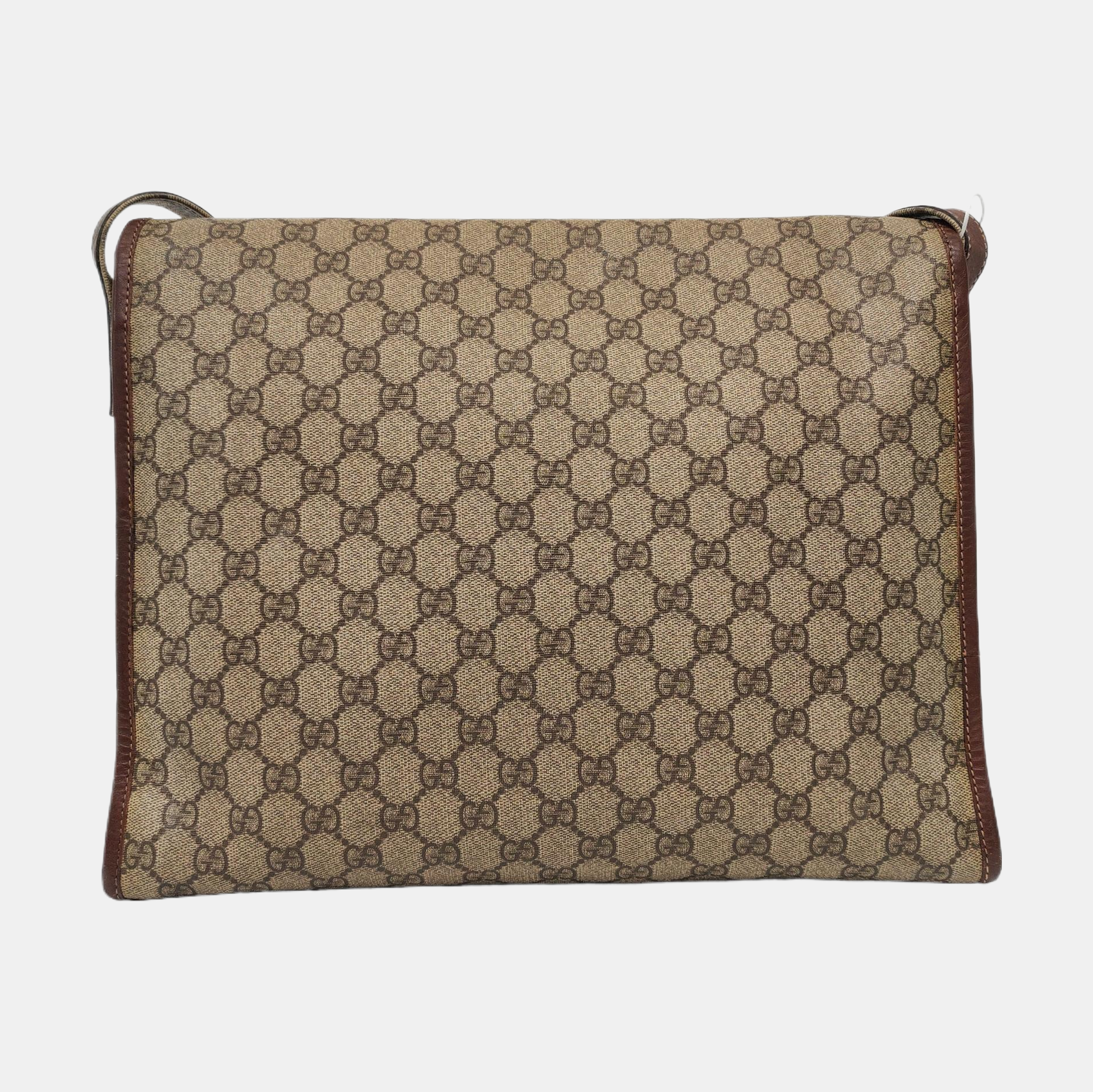 GG Messenger Monogram Coated Canvas Beige