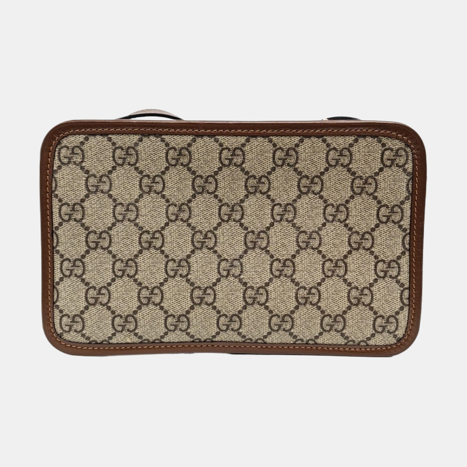 GG Supreme Mini Monogram Coated Canvas Beige