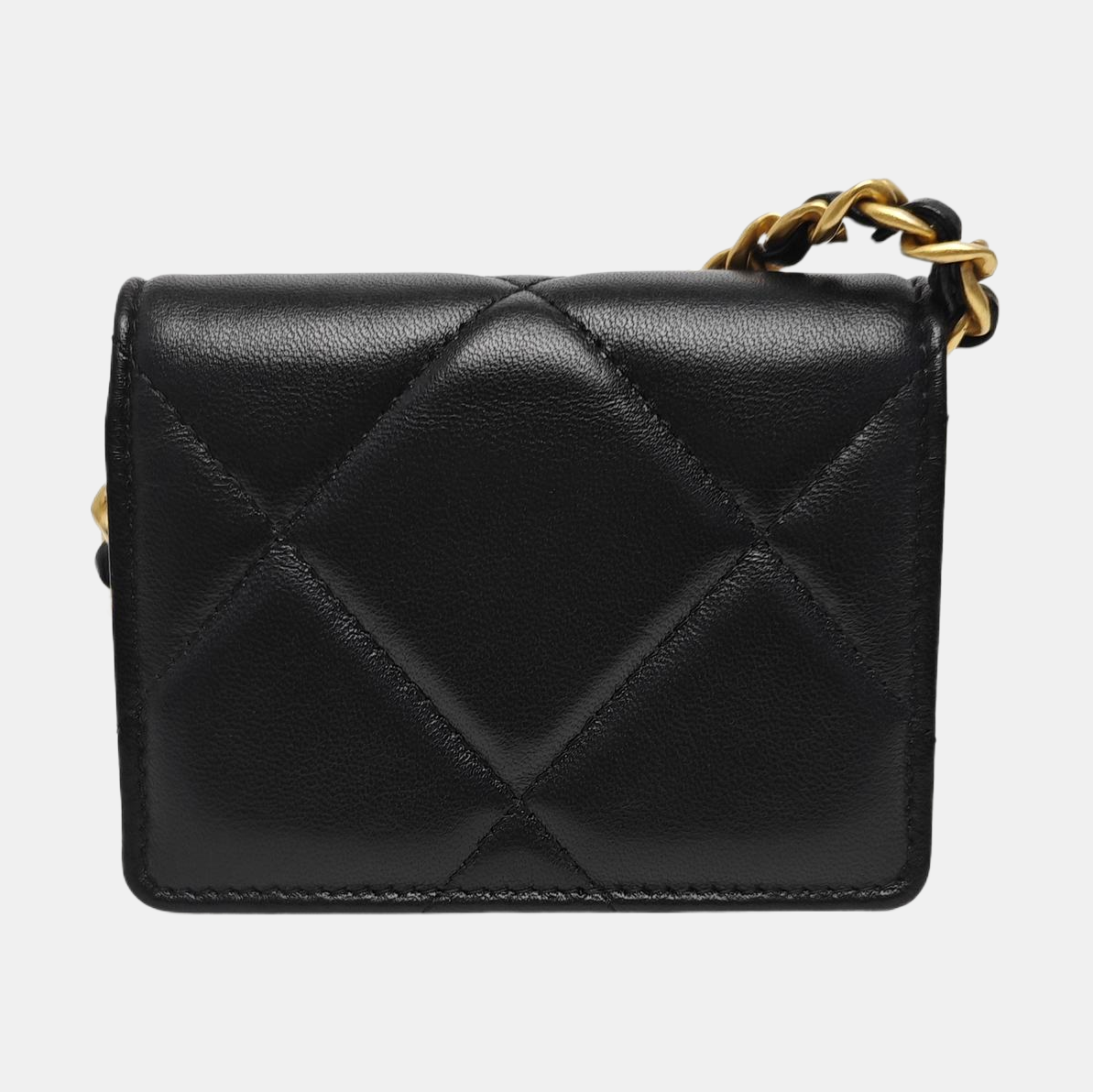 CHANEL 19 Small Quilted Lambskin Black