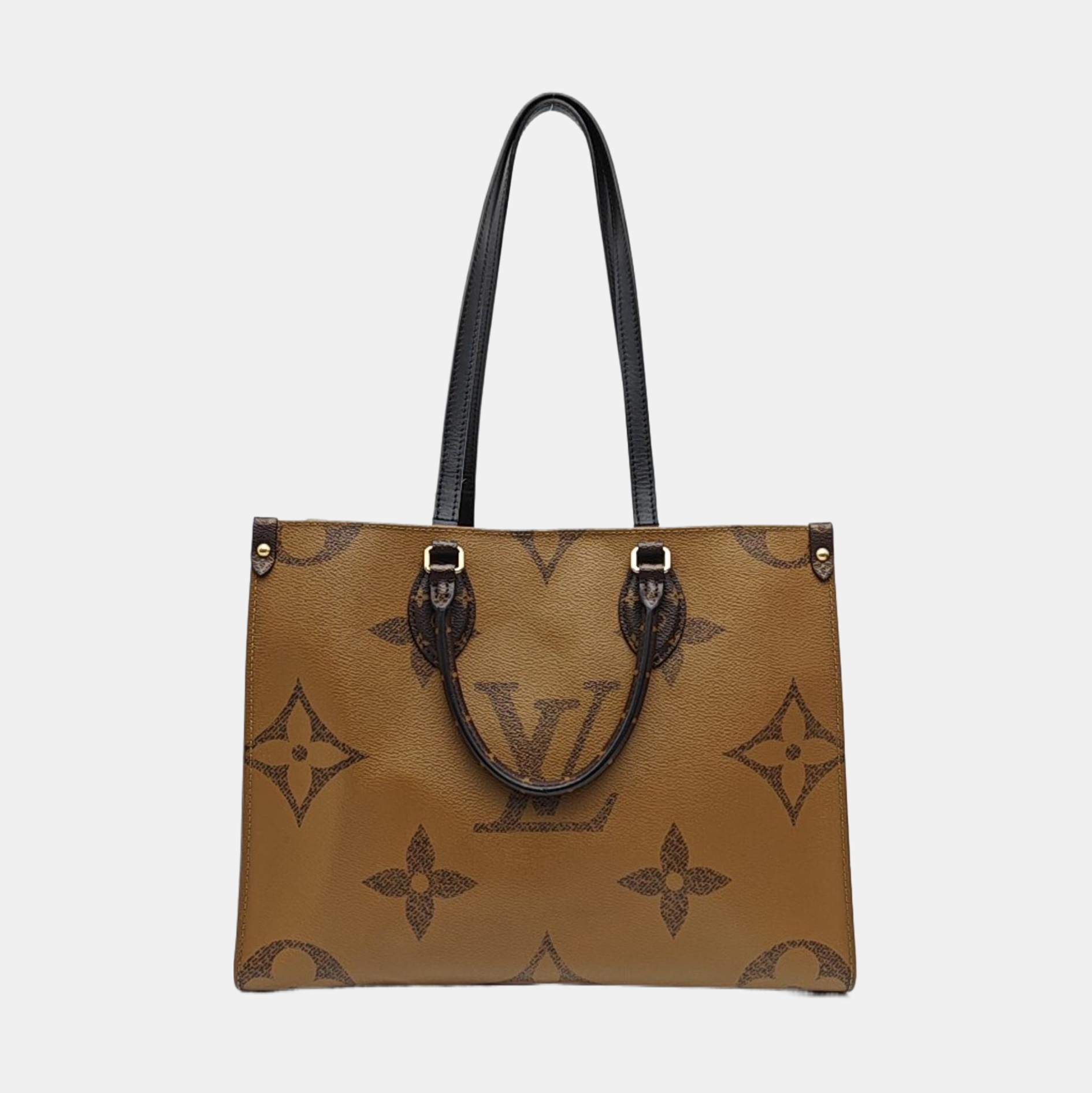 ONTHEGO MM Monogram Coated Canvas Brown