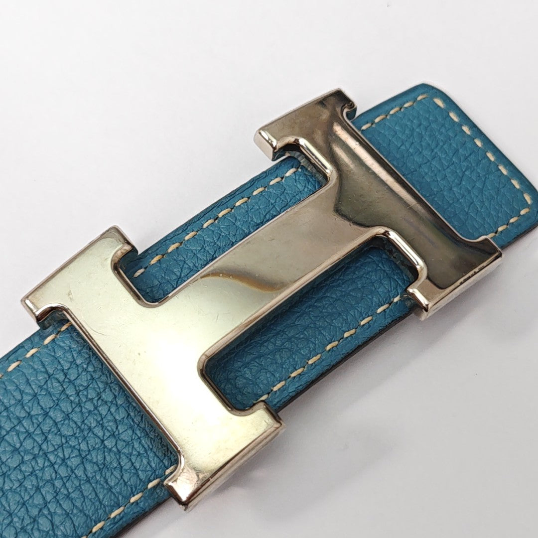 Leather Belt Blue