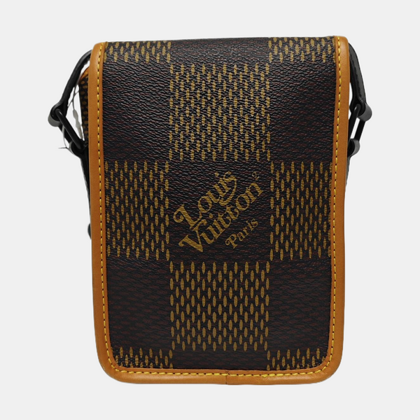 AMAZON Nano Damier Ebene Coated Canvas Brown