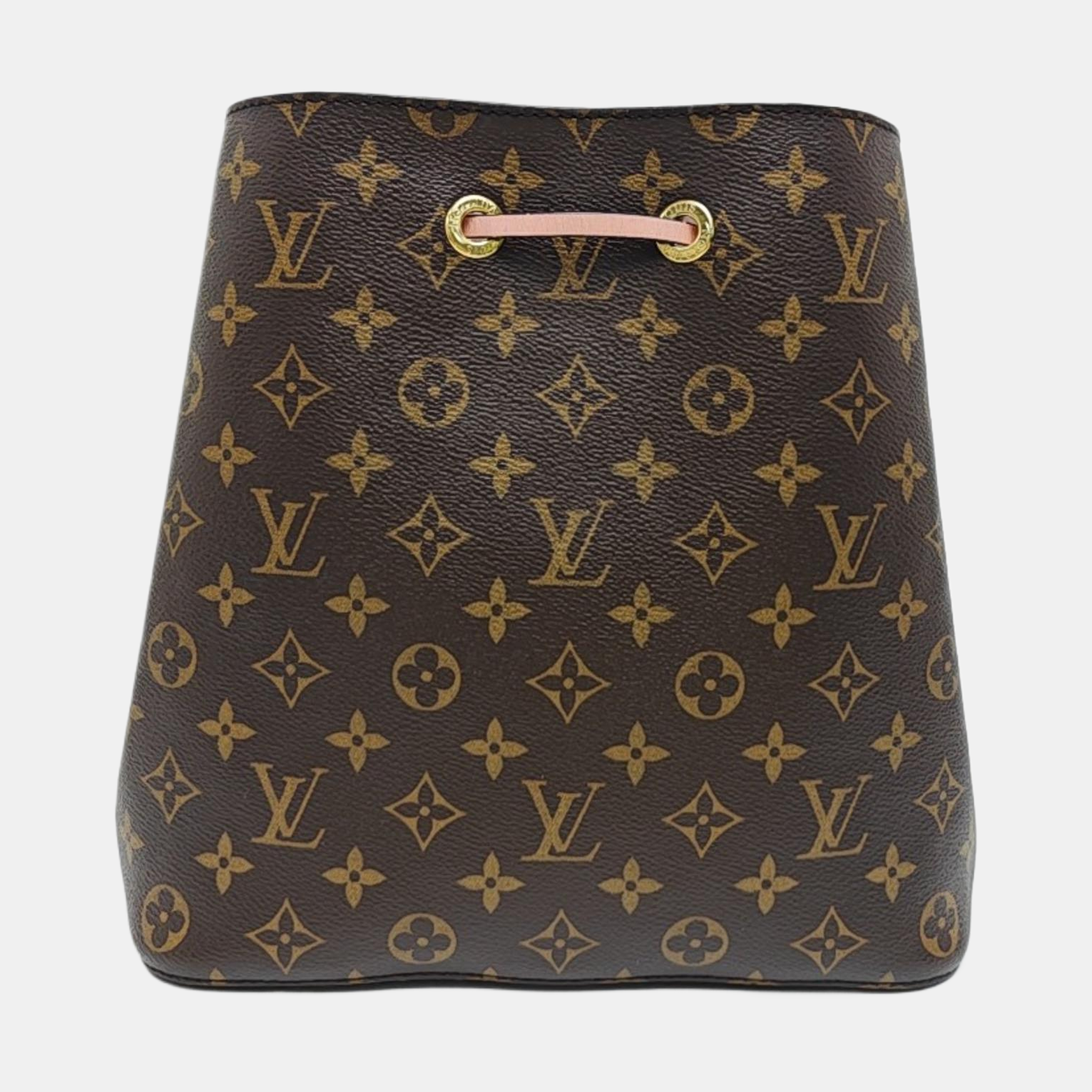 NÉONOÉ MM Monogram Coated Canvas Brown